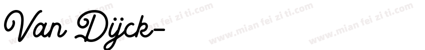 Van Dijck字体转换